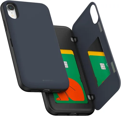 Vista 14 de GOOSPERY Funda para iPhone 8 Plus, iPhone 7 Plus con tarjetero y protector de doble capa, color negro