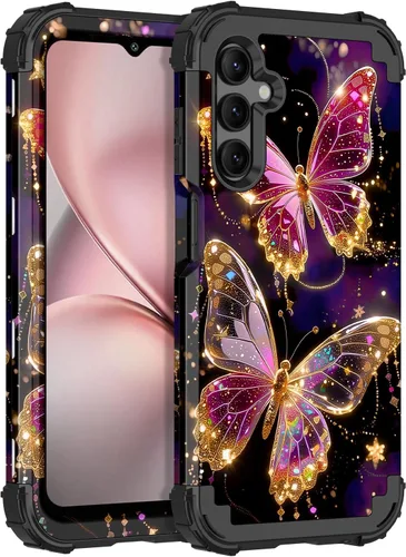 Vista 10 de LONTECT Funda para Galaxy S26 5G a prueba de golpes, 3 en 1, resistente y resistente, policarbonato duro+híbrida suave resistente de alto impacto