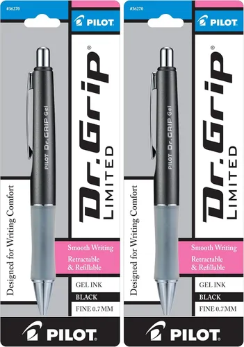 Vista 7 de Pilot Dr. Grip Bolígrafo de gel retráctil, limitado, azul (Ice Blue Barrel)