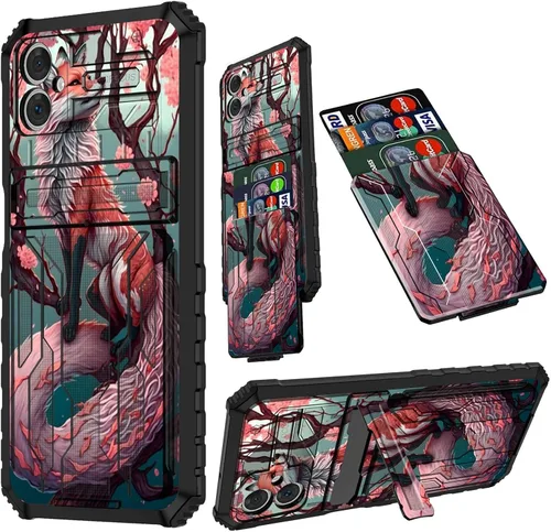Vista 115 de Funda para Samsung A13 5G, Galaxy A13 5G con tarjetero desmontable atril resistente a prueba de golpes funda protectora para Samsung Galaxy A13 Gato