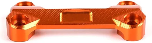Vista 3 de Para 125 200 390 motocicleta naranja CNC aluminio manillar elevadores cubierta superior abrazadera
