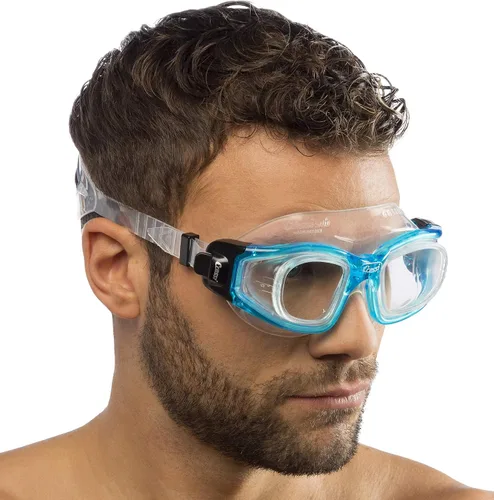 Vista 7 de Cressi Gafas de natación para adultos con lentes de vidrio templado y sin distorsión, Galileo: fabricadas en Italia