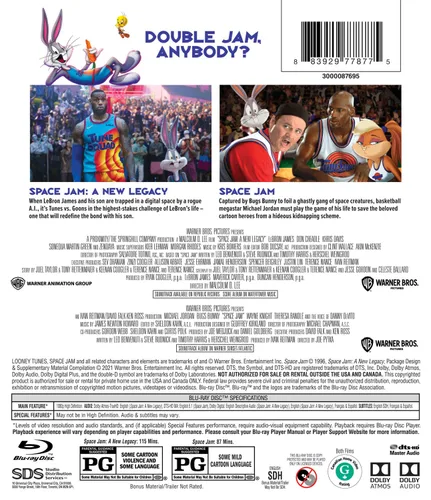 Vista 3 de Space JamSpace Jam A New Legacy DBFE (Blu-ray)