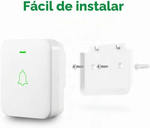 Vista 6 de AVANTEK Timbre de puerta inalámbrico, WA-11 resistente al agua, funciona con pilas, timbre que funciona a 1000 pies, kit de timbre de puerta
