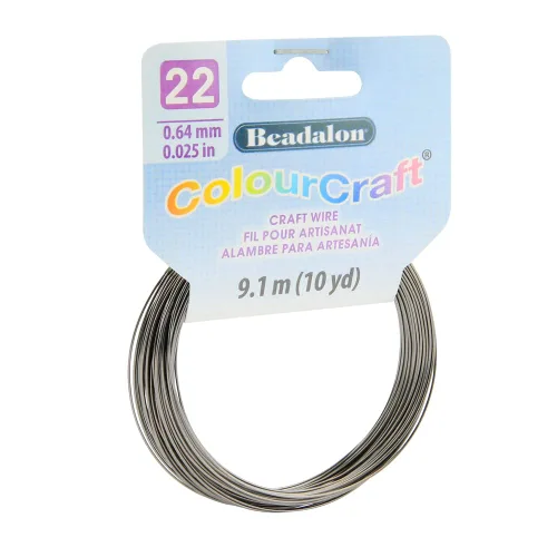 Vista 7 de Beadalon ColourCraft - Alambre para hacer joyas, artesanía pesada, núcleo de cobre estructural, calibre 16, bobina de cobre de 2.3 yardas