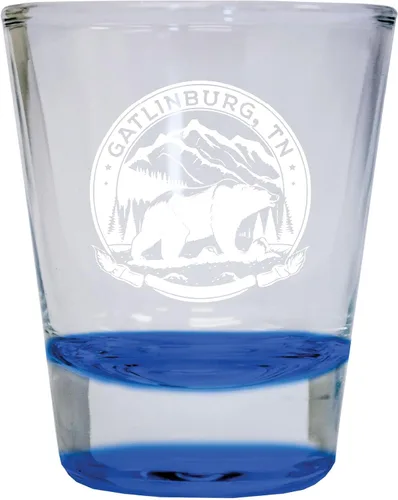 Vista 6 de Gatlinburg Tennessee - Vaso de chupito redondo (1.5 onzas), color verde