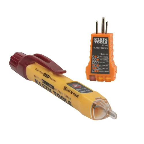 Vista 7 de Klein Tools RT110 - Probador de enchufes, probador de receptáculo eléctrico AC para enchufes norteamericanos