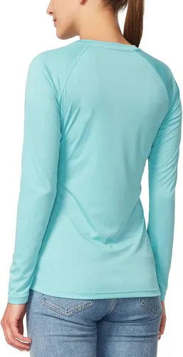 Vista 2 de BALEAF Camisas de manga larga para mujer, protección solar UPF50+, secado rápido, senderismo, pesca