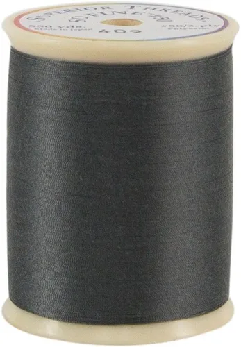 Vista 16 de Superior Threads - Tan Fine! #50#411 Negro Carrete de 550 yardas