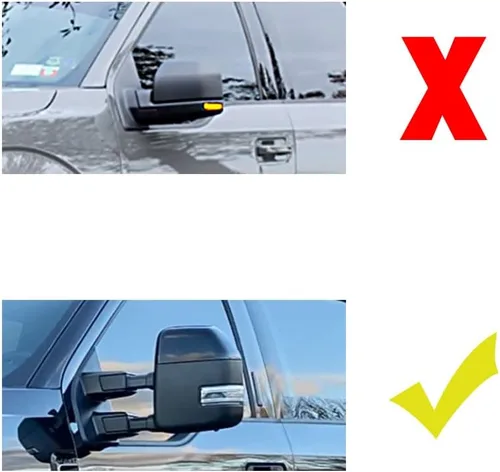 Vista 8 de Compatible con Ford Super Duty 2017-2022 2023 F250 F350 F450 F550 2X luz de señal de giro para espejo lateral de circulación diurna DRL lámpara