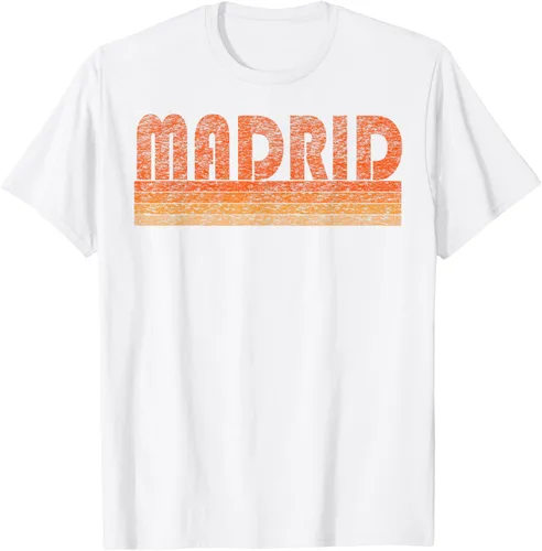 Vista 92 de clásico Retro Madrid playera, hombre 3XL, Asphalt Negro