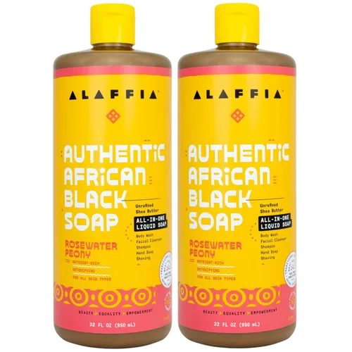 Vista 7 de Autentico jabón negro africano Alaffia, 32 onzas, 32, 1, 1
