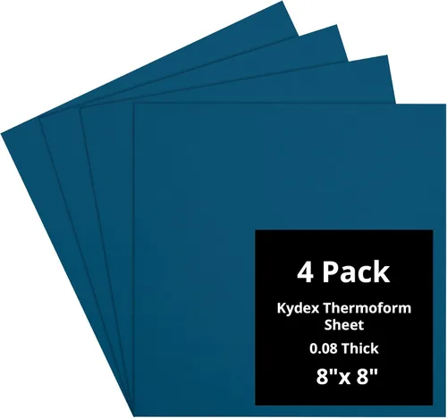 Vista 140 de Kydex Sheets - Solid Color DIY Kit for Crafting Holsters, Sheaths, and Mag Pouches - (8x8, 8x12, 12x12), Premium Thermoform Sheets - Thick, Durable