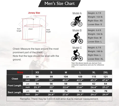 Vista 6 de CATENA Camiseta de ciclismo para hombre, manga corta, para correr, absorbe la humedad, camiseta deportiva para entrenamiento