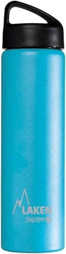 Vista 12 de Laken Thermo Classic - Botella de agua de acero inoxidable aislada al vacío de boca ancha Azul