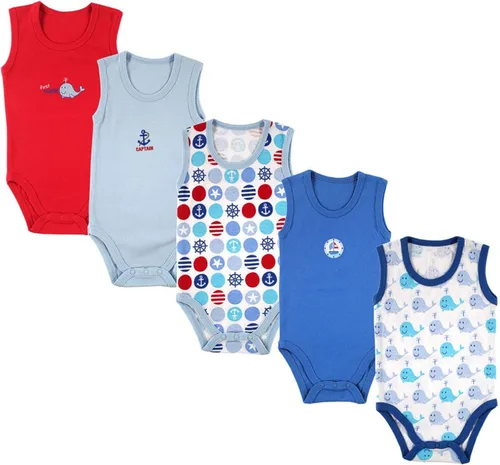 Vista 6 de Luvable Friends - Mameluco unisex de algodón sin mangas para bebé Avión