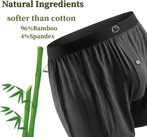 Vista 3 de Boxers cortos para hombre, paquete de 3 bóxers para hombre, ropa interior suave, cómoda y transpirable
