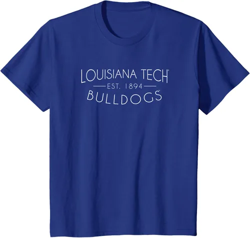 Vista 3 de Camiseta simple de Louisiana Tech Bulldogs, Azul