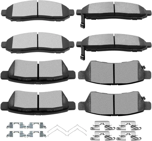 Vista 14 de SCITOO Juego de pastillas de freno de disco delanteras y traseras de cerámica para Ford Explorer 1995-2001, 1998-2002 para Ford Ranger, 1997-2001
