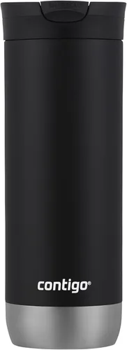 Vista 4 de Contigo Taza de viaje Huron con tapón de rosca, taza de acero inoxidable