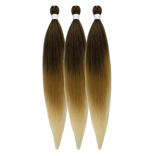 Vista 73 de Pelo corto negro trenzado preestirado de 14 pulgadas para trenzas sin nudos, pelo sintético 1B trenzado para trenzas Bob Box