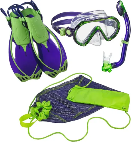 Vista 10 de Rapido Sea Breeze Marine Junior Mask, Fins and Snorkel Set