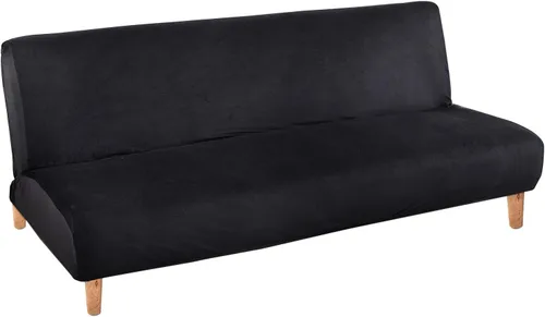 Vista 10 de MIFXIN Funda plegable para futón sin brazos, tela elástica y lavable, protector de muebles para sala de estar, niños y mascotas (beige amarillo)