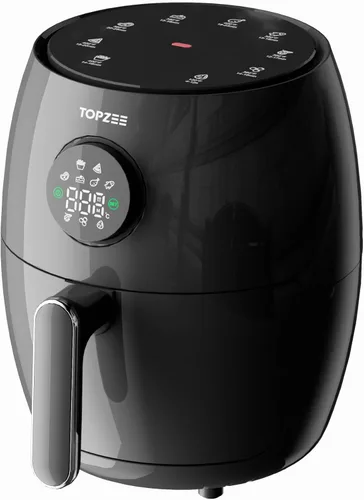 Vista 9 de TOPZEE Freidora de aire grande de 8 cuartos de galón, freidora de aire de doble cesta con ventanas de fácil visión, precalentar, freír con aire
