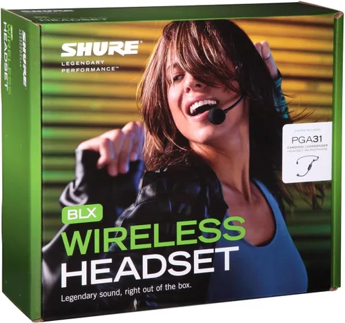 Vista 2 de Shure BLX14/P31 Sistema de Micrófono Inalámbrico UHF - Perfecto para Oradores, Intérpretes, Presentaciones - Vida de Batería de 14 Horas, Alcance