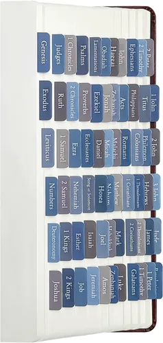Vista 7 de Pestañas bíblicas, suministros de estudio bíblico, pestañas laminadas de diario bíblico para mujeres, hombres, niños, etiquetas bíblicas