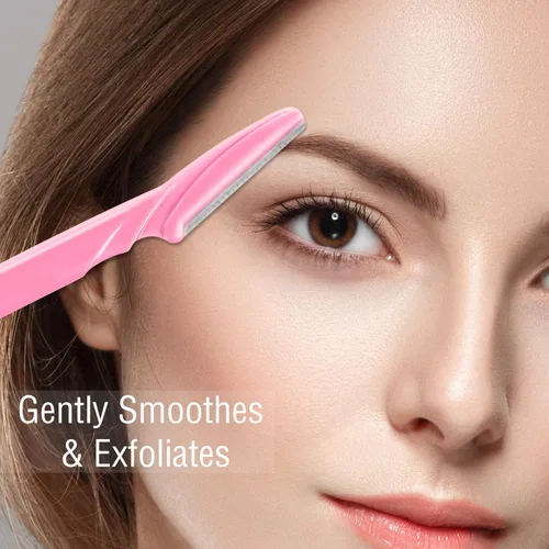 Vista 4 de Boao 96 piezas de maquinilla de afeitar de cejas, afeitadoras de cejas Dermaplaning herramienta para mujeres con cubierta de precisión