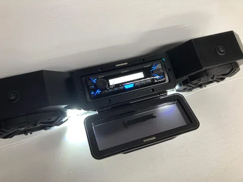 Vista 3 de Universal Radio Stereo bt Capable Barra de sonido utv Carrito de golf Altavoces pods