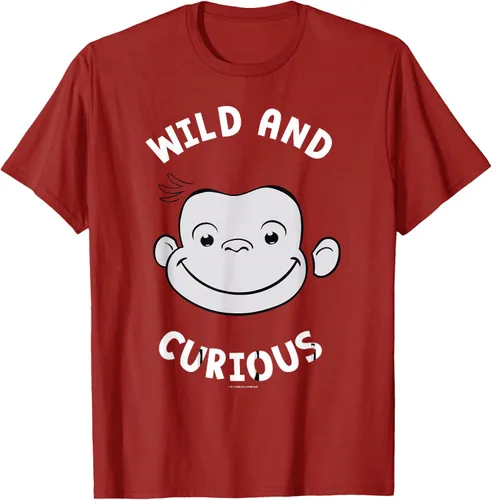 Vista 71 de Curious George Camiseta Big Face Wild and Curious Negro