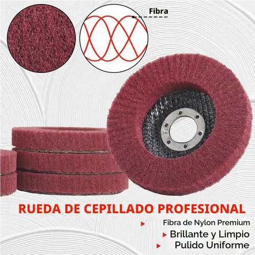 Vista 6 de Disco de aleta de grano 180 y 320 para amoladora angular de 4 1/2 pulgadas, accesorio para molienda de metal y madera, discos de lijado, almohadilla