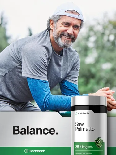 Vista 10 de Horbäach Extracto de Saw Palmetto 120 Cápsulas de Saw Palmetto Berries Fórmula sin OMG y sin gluten