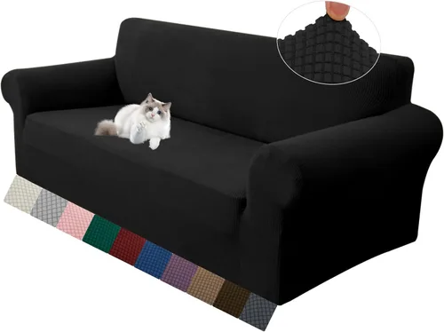 Vista 59 de LURKA Fundas elásticas para silla y sofá de 1 pieza, Fundas para sofá con protector elástico en la parte inferior para niños y perros