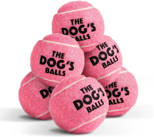 Vista 17 de The Little Dog's Balls - Pelotas de tenis para perros pequeños y cachorros, color azul, paquete de 6, pelotas de fieltro no abrasivas, núcleo