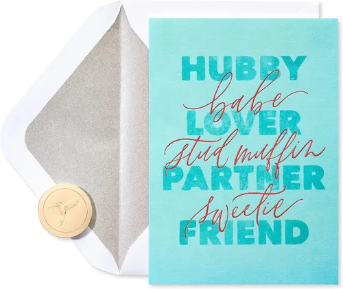 Vista 7 de Papyrus Tarjeta de aniversario para marido (compañero favorito)