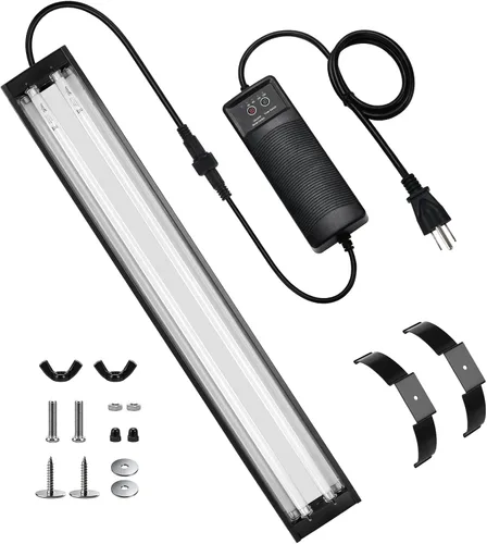 Vista 11 de Luces de terrario T5 UVB para reptiles con temporizador, 22