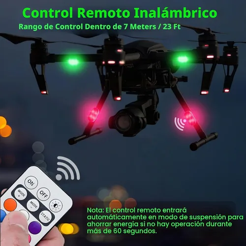 Vista 2 de 8 luces estroboscópicas LED inalámbricas para automóvil, luz intermitente recargable USB tipo C, luces estroboscópicas de control remoto
