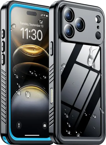 Vista 13 de Funda impermeable para iPhone 12, impermeable, antideslizante, a prueba de golpes, para iPhone 12, color negro
