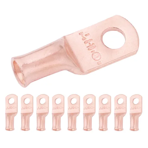 Vista 80 de SELTERM - 5 terminales de anillo resistentes para cable de batería, calibre 1/0 AWG, pernos de 1/2 pulgadas, terminales de calibre 0, ojales
