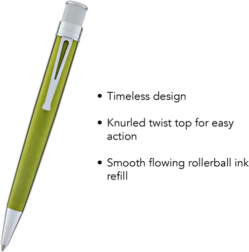 Vista 2 de Colección de bolígrafos rollerball retro 51 Tornado grabados / personalizados (Kiwi)