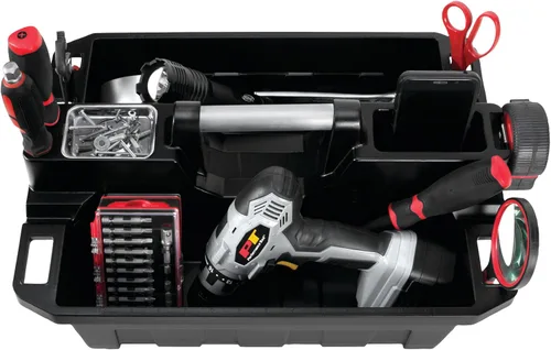 Vista 5 de Performance Tool W88995 Carrito de suministro portátil y bandeja magnética para herramientas, negro