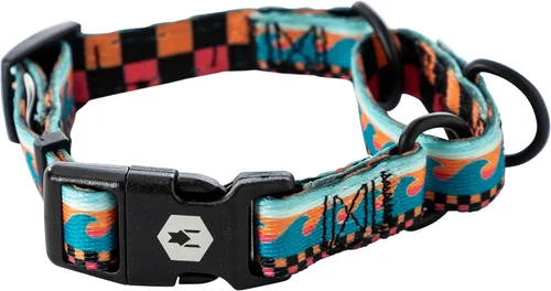 Vista 13 de Wolfgang - Collar de perro Martingala resistente con hebilla de nailon de liberación rápida para caminar y entrenar, estampado BrookTrout, grande