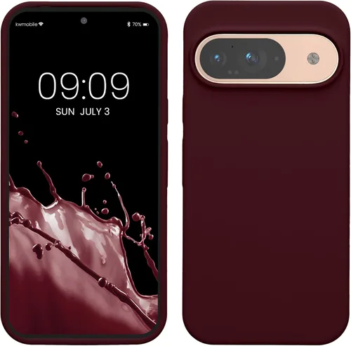 Vista 65 de kwmobile Funda Compatible con Google Pixel 6 Pro - Funda de Teléfono de Silicona TPU con Acabado Suave - Azul Caribe
