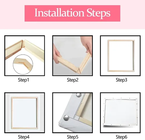 Vista 7 de Tucocoo Pintura pintoresca de carril por números para adultos, flores coloridas para puerta, pintura en lienzo para niños, pinceles