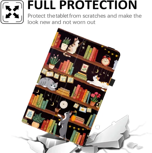 Vista 4 de Funda universal para tablet Android de 7 y 8 pulgadas, funda plegable delgada para todas las tabletas con pantalla táctil de 7 a 8.5 pulgadas