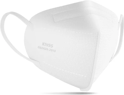 Vista 8 de TOPMAX Mascarillas KN95, paquete de 50 unidades, 5 capas, transpirables, eficiencia de filtro ≥95%, protección contra el polvo, mascarillas