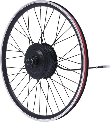 Vista 2 de Kit de conversión de bicicleta eléctrica 36 V 500 W 24 "Kit de rueda Ebike Controlador de modo dual Rueda delantera Kit de conversión de bicicleta